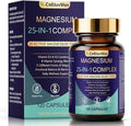 Magnesium 25-in-1 Complex Supplement – 700mg High Absorption Magnesium Glycinate Citrate Malate &amp Taurate Blend for Muscle Nerve Sleep Support – 120 Vegan Capsules for Women &amp Men (1)