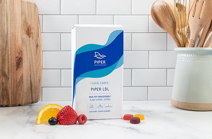 Piper LDL Cholesterol Health Plant Sterol Gummies: Plant Sterols Cholesterol Supplement (2 Boxes 224 Gummies)