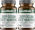NutraMedix Deep Ocean Trace Minerals 1000mg - Mineral &amp Energy Supplements - Magnesium Zinc Potassium Boron Phosphorus &amp Manganese - Electrolyte Support (60 Capsules) (Pack of 2)