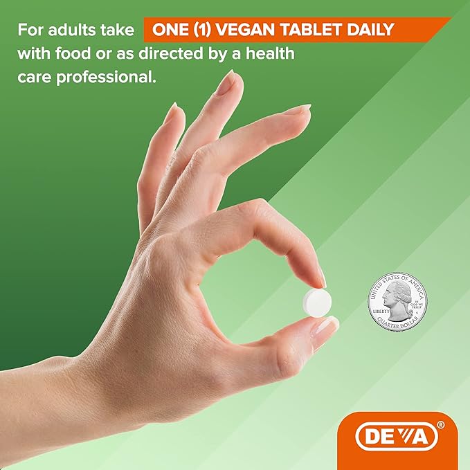 DEVA Vegan Hyaluronic Acid 100mg Tablets Slow Release 2-Pack – Non-GMO Non-Hemolytic 90 Count Ea