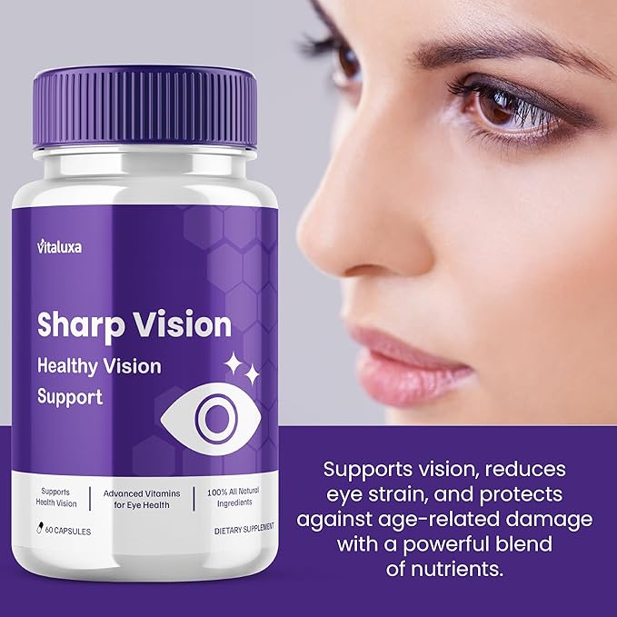 (2 Pack) Sharp Vision Capsules SharpVision Supplement Premium Advanced Maximum Strength Formula Sharpe Vision Healthy Eyes Support Natural Ingredients Vitamins Pills Sharper Vision Reviews (120 ct)