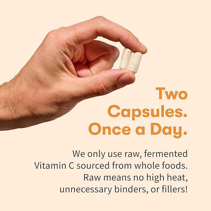 Garden of Life Vitamin Code Raw Vitamin C - 120 Capsules 500mg Whole Food Vitamin C Capsules + Fruit &amp Veggie Blend &amp Probiotics Supplements for Adults Vegan Gluten Free