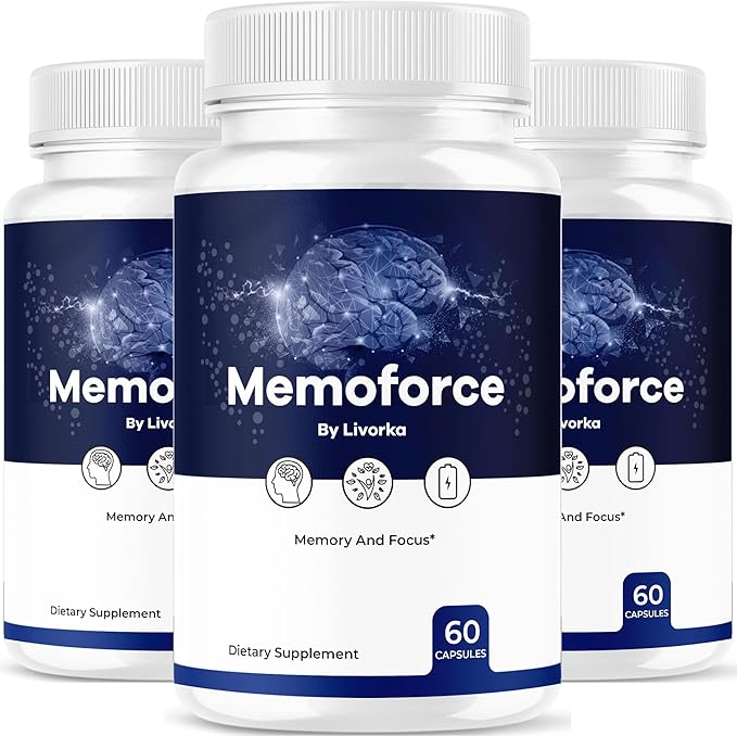 (3 Pack) Memoforce Brain Supplement - Official Memoforce Premium Formula Pills Advanced Support for Wellness &amp Overall Health Memoforce Reviews 180 Capsules for 3 Months