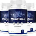 (3 Pack) Memoforce Brain Supplement - Official Memoforce Premium Formula Pills Advanced Support for Wellness &amp Overall Health Memoforce Reviews 180 Capsules for 3 Months