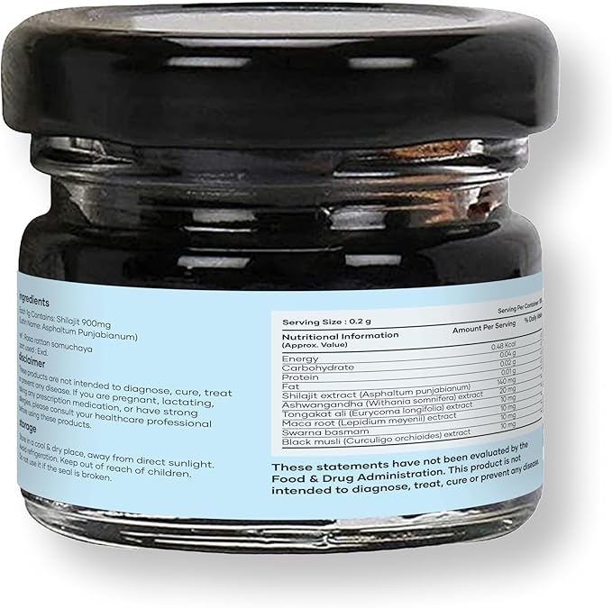 Mars Himalayan Organic Shilajit Resin | Natural Resin Sourced from the Himalayas | Supports Vitality Energy &amp Overall Wellness | 15g | Pack of 2