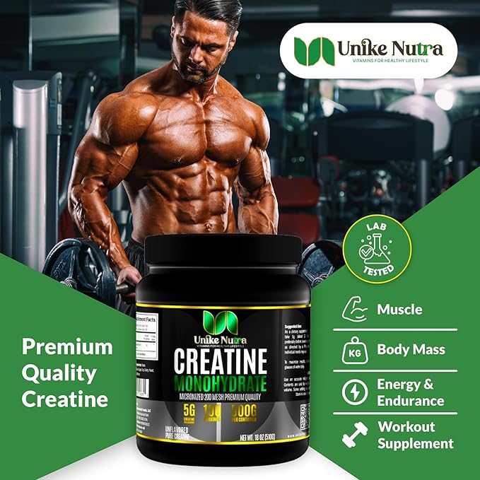 Micronized Creatine Monohydrate Powder - Halal Kosher Vegan Keto-Friendly - 10000mg. 2.2 Pounds. Per Serv (5g) - 200 Servings - Unflavored (Pack of 2)