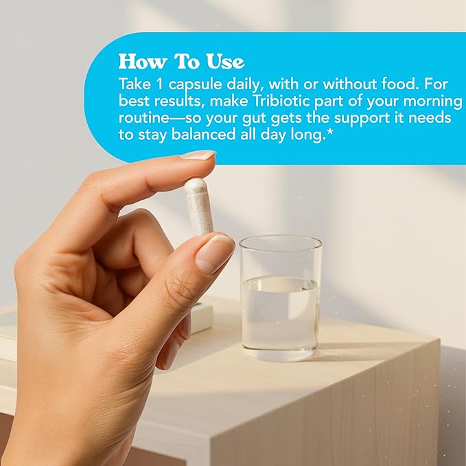 Let Loose Daily Tribiotic Pills - Probiotics Prebiotics and Postbiotics to Feed Your Microbiome and Support Smooth Daily Digestion Gut Health Gut Lining Repair for Women and Men 30 Capsules