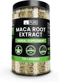 PURE ORIGINAL INGREDIENTS Maca Root (730 Capsules) No Magnesium Or Rice Fillers Always Pure Lab Verified