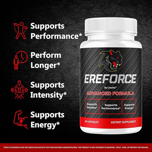 (5 Pack) Ereforce - Ereforce Capsules Advanced Daily Formula Premium All Natural Ingredients- Maximum Strength EreforcePills Support Reviews for Overall Health and Wellness 300 Capsules for 5 Months