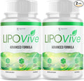 (2 Pack) Lipovive Capsules Official Lipovive Pills with All Natural Ingredients Advanced Formula Lipovivé Health &amp Active Lifestyle Support Pills Max Strength Vitamin for Women &amp Men (120 Ca