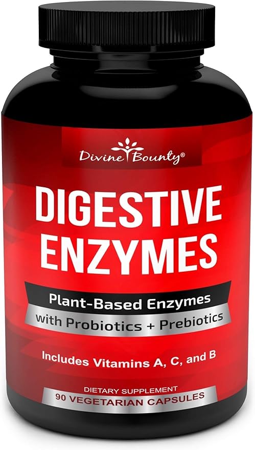 Divine Bounty Digestive Enzymes with Probiotics &amp Magnesium Citrate Bundle