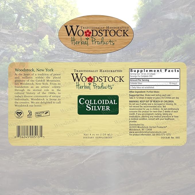 Woodstock Herbal Products Colloidal Silver 4 OZ