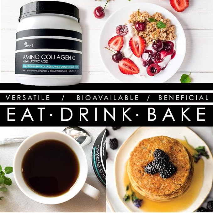 Collagen Peptides &amp Hair Nutrition + Cynatine HNS + Hyaluronic Acid + Biotin