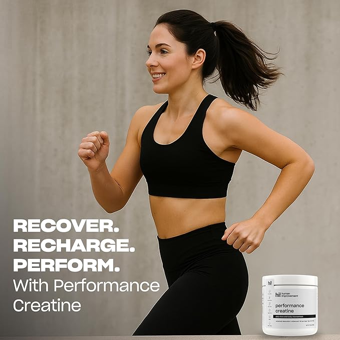 Human Performance Creatine Powder | Micronized Creatine Monohydrate for Strength Energy &amp Focus | Supports Muscle Power &amp Endurance | 30 Servings