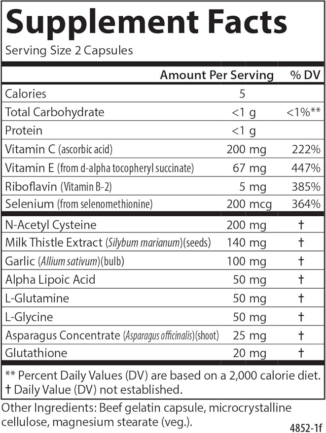 Carlson - Glutathione Booster Alpha Lipoic Acid Immune Support &amp Optimal Wellness Antioxidant 180 Capsules