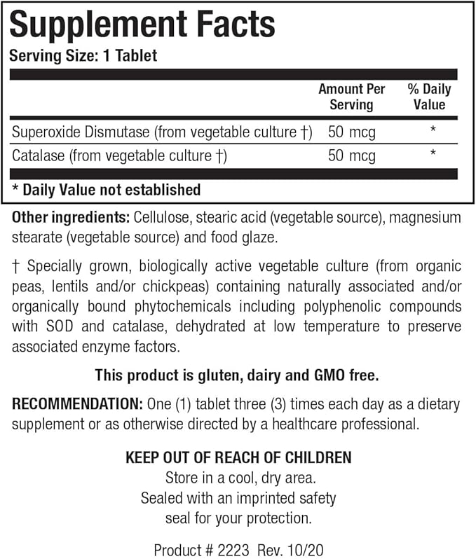 Biotics Research Dismuzyme Plus High Antioxidant Activity Supports Immune System Comfort and Joint Flexion 180 Tablets