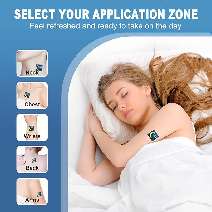 Sleep Patches for Adults Extra Strength Natural Deep Sleep Patche with Melatonin &amp Valerian Long-Lasting Night Comfort Relax &amp Wake Up Refreshed Easy to Use for Men and Women 120 Count AA