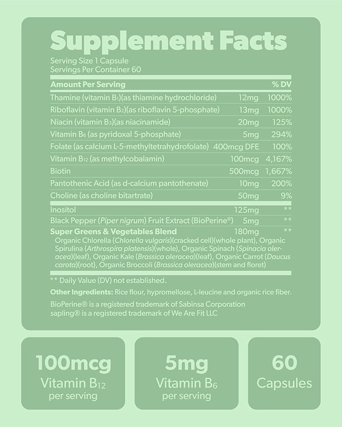Vegan Omega 3 &amp Vegan Vitamin B Complex Bundle - Plant-Based DHA &amp EPA Fatty Acids Essential B Vitamins with Whole Food Blend B1 B2 B3 B5 B6 B7 Folate