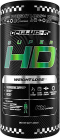 Cellucor SuperHD Thermogenic Fat Burner Weight Loss Supplement Appetite Suppressant &amp Energy Booster Capsimax Green Tea Extract 160mg Caffeine &amp More 60 Capsules (Packaging May Vary)