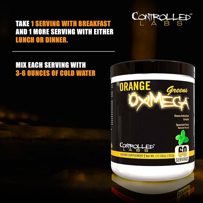 Controlled Labs Orange OxiMega Greens Spearmint -- 0.72 lb