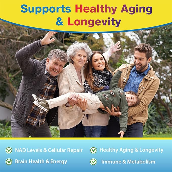 NMNH (NMN Supplement Alternative) NAD Supplements for Anti Aging Energy Immune Focus (Dihydronicotinamide Mononucleotide) 500mg to Boost NAD+ Levels As We Age Pure Organic - 60 Capsules