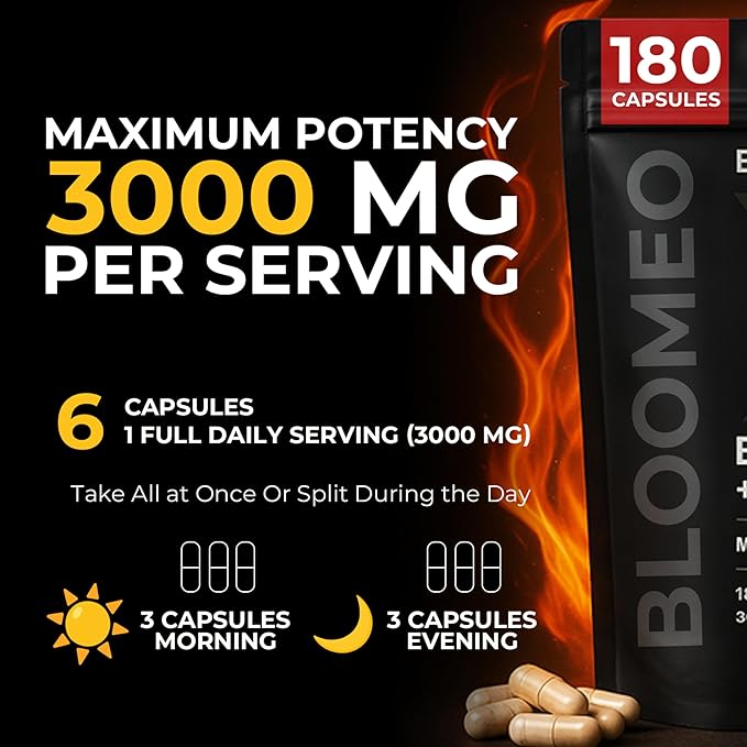 Beef Organ Supplement for Men | 100% Grass Fed Beef Liver Capsules with Bull Testicle Prostate Bone Marrow &amp More X: Ancestral Superfoods for Vital Energy Immunity &amp Men’s Health 180 ct