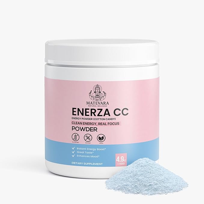Enerza Energy Powder | 140g (4.94 Oz) (Cotton Candy)