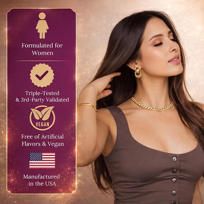 Iron Supplement for Hair Growth – Ferrochel® 100mg Iron Zinc Biotin &amp Vitamin C – Ferritin &amp Hair Loss Support for Women – Vegan – 30 Capsules