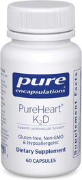 Pure Encapsulations PureHeart K2D - Heart Health Supplement* - with Vitamin K2 &amp D3 - Cholecalciferol Vitamin D &amp MK-7 - Non-GMO &amp Vegetarian - 60 Capsules