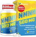 NMNH (NMN Supplement Alternative) NAD Supplements for Anti Aging Energy Immune Focus (Dihydronicotinamide Mononucleotide) 500mg to Boost NAD+ Levels As We Age Pure Organic - 60 Capsules