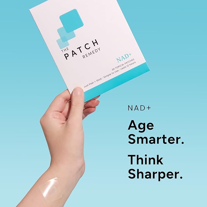 The Patch Remedy NAD+ Patch - NMN Resveratrol CoQ10 NAC Astaxanthin PQQ | 30 Patches