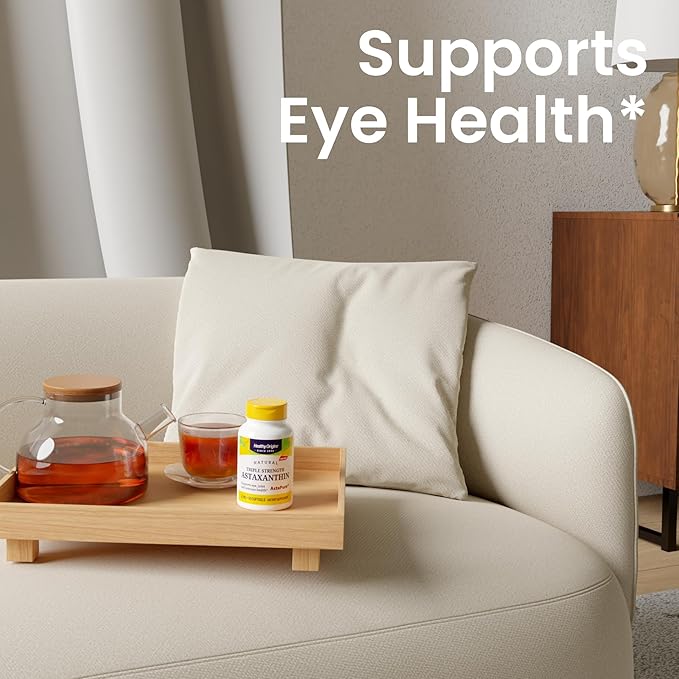Healthy Origins Astaxanthin 12 mg (Natural Astapure Triple Strength Non-GMO Gluten Free Eye Support Joint Support Immune Support) 150 Softgels