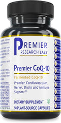 Quantum Nutrition Labs CoQ-10 Qultured - Coenzyme Q10 Co Q 10 Supplement 100mg Capsules for Heart Health Nerve and Immune Support Ubiquinol Co Enzyme Q-10 with Red Algae - 50 Vegetarian Capsules