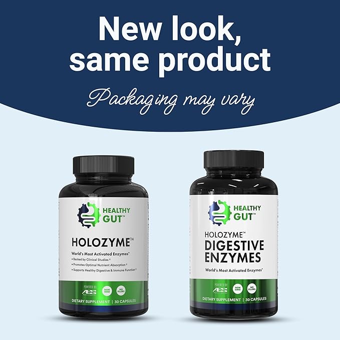 Healthy Gut HistaHarmony 60 Tablets and HoloZyme Digestive Enzymes 30 Capsules