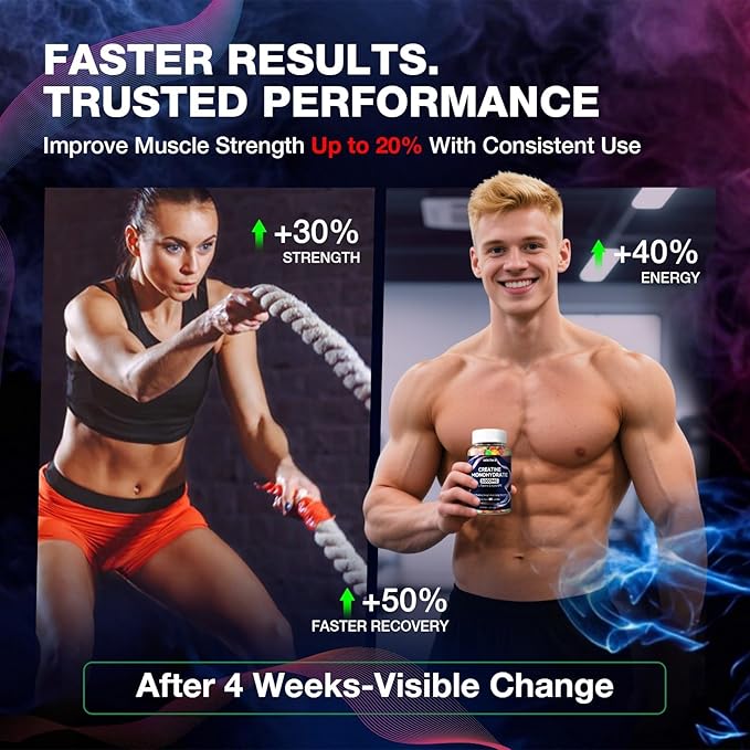 Creatine Monohydrate Gummies 5g for Women &amp Men - Creatine Gummies for Women Pre Workout Chewables with L-Taurine &amp Alpha GPC Sugar-Free Muscle Builder Energy Boost Vegan Non-GMO (160 Count