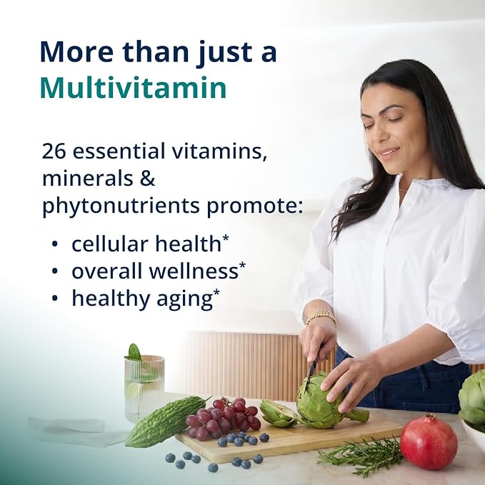 Metagenics PhytoMulti Multivitamin - 20+ Essential Vitamins &amp Minerals with Phytonutrients - Supports Healthy Aging Cellular Health Energy &amp Immune Function - Non-GMO &amp Gluten-Free - 60