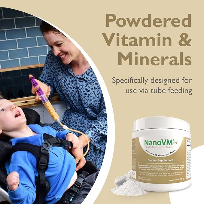 t/f Dietary Supplement for Tube Feeding Allergen-Free Kids Multivitamin Unflavored Vitamin Powder with 14 Vitamins &amp 13 Minerals Low-Carb Kids Vitamins 275g - Solace Nutrition