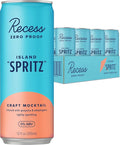 Recess Zero Proof Craft Mocktails Alcohol Free Drinks With Adaptogens Non-Alcoholic Beverage Replacement Mixer Celebration Party (Island Spritz 12oz Pack of 12)