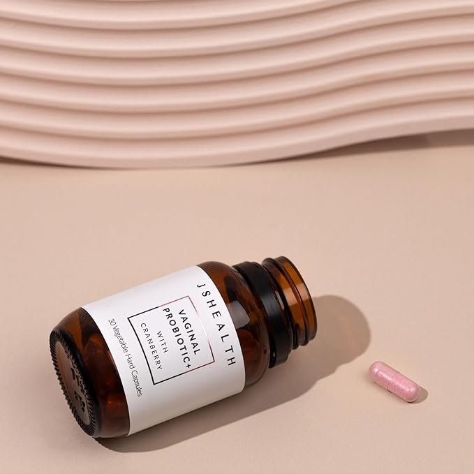 JSHealth Vaginal Probiotic for Women. Shelf-Stable Probiotic for Urinary and Vaginal Health. Cranberry and Lactobacillus Strains. Nutritionist-Formulated (30 Capsules)