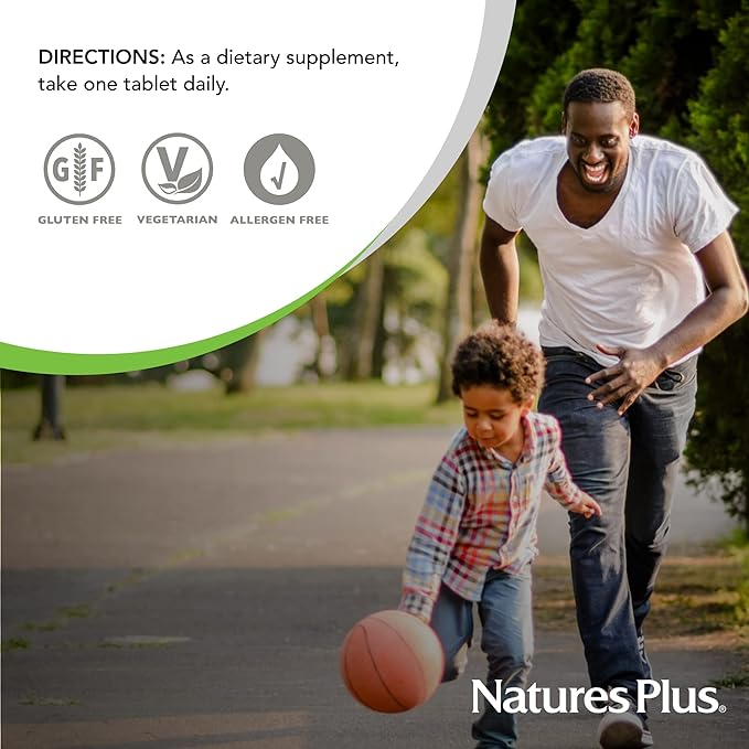 NaturesPlus Vitamin B12 (Methylcobalamin) Sustained Release - 2000 mcg 60 Vegetarian Tablets - High Potency Red Blood Cell Support - Natural Energy Booster - Gluten-Free - 60 Servings (Pack of 2)