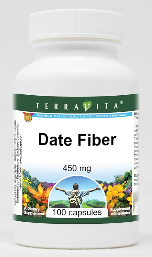 Date Fiber - 450 mg (100 Capsules ZIN: 519937) - 3 Pack