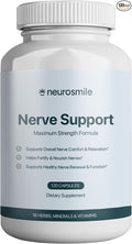 Nerve Support Supplement | Support Healthy Sensation | Alpha Lipoic Acid 600 mg Methylcobalamin &amp L-Carnitine | 18 Nutrients | 120 Capsules (30 Day Supply)