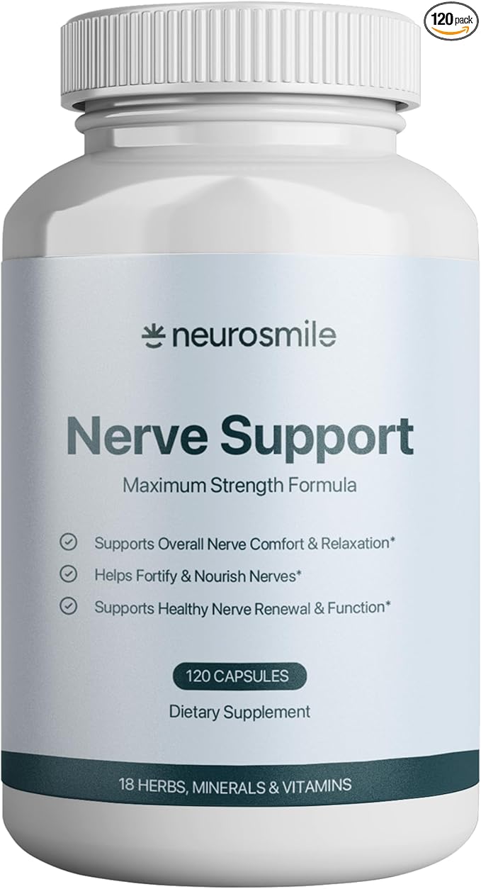 Nerve Support Supplement | Support Healthy Sensation | Alpha Lipoic Acid 600 mg Methylcobalamin &amp L-Carnitine | 18 Nutrients | 120 Capsules (30 Day Supply)