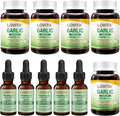 LOVITA 10-Pack Bulk Bundle - 5 Propolis Drops &amp 5 Odorless Garlic Non-GMO Heart &amp Immune Defense (10 Pc)