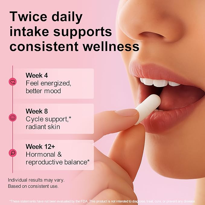 Myo-Inositol &amp D-Chiro Inositol (40:1 Ratio) - Total Fertility &amp Reproductive Support for Women - 360 Capsules 90-Day Ultimate Supply