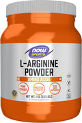 NOW Foods Sports Nutrition L-Arginine Powder Nitric Oxide Precursor Amino Acids 2.2-Pound