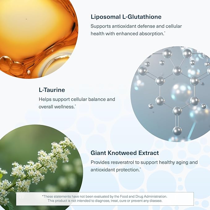 Youtheory Liposomal Glutathione with Resveritrol Vegetarian 90 Count Promotes Healthy Aging from Within
