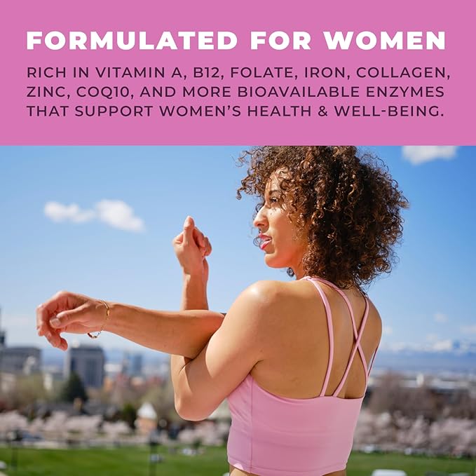 Beef Organ Supplement for Women - Beef Liver Kidney Heart and Uterus Tissue Supports Women's Overall Energy and Health - Pasture Raised in New Zealand - No Fillers or Flow Agents - 120 Capsules