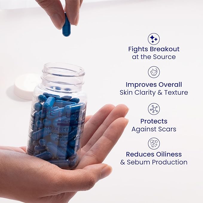 Relumins Dual Capsule Formula – Natural Beauty Supplement with GLA Borage Oil Vitamin E Zinc Turmeric and Hydrating Plant-Based Oils – Supports Radiant Complexion Inner Glow Wellness for Mom