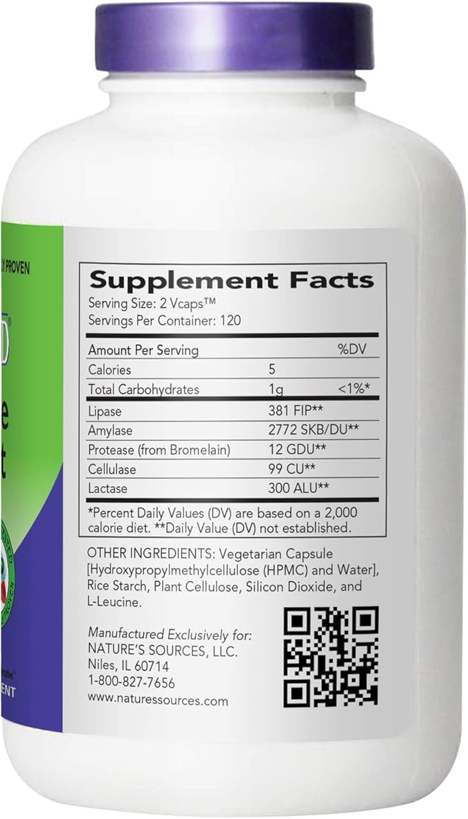 AbsorbAid Digestive Enzymes 240 vCaps Proven to Increase Vital Nutrient Absorption by up to 71%
